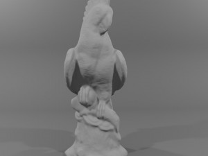 Parrot sculpture 3d scan Modelo 3D