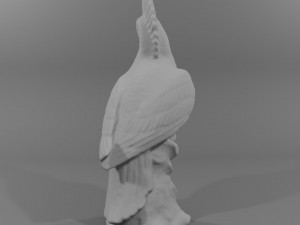 Parrot sculpture 3d scan Modelo 3D