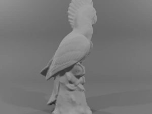 Scansione 3d della scultura del pappagallo Modello 3D