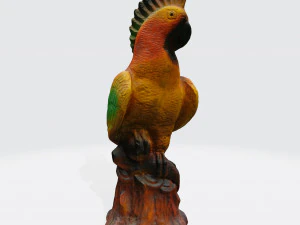 Scansione 3d della scultura del pappagallo Modello 3D