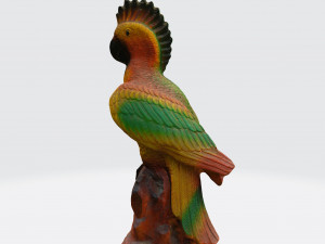 Parrot sculpture 3d scan Modelo 3D