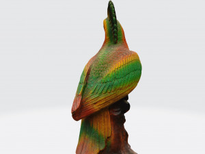 Parrot sculpture 3d scan Modelo 3D