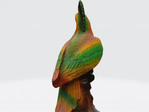 Scansione 3d della scultura del pappagallo Modello 3D