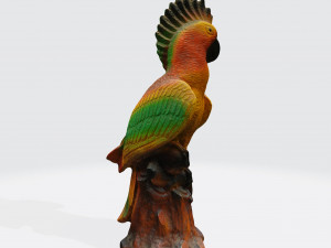 Parrot sculpture 3d scan Modelo 3D