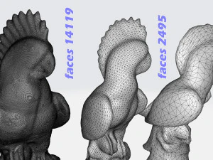 Scansione 3d della scultura del pappagallo Modello 3D