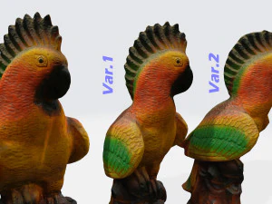 Scansione 3d della scultura del pappagallo Modello 3D