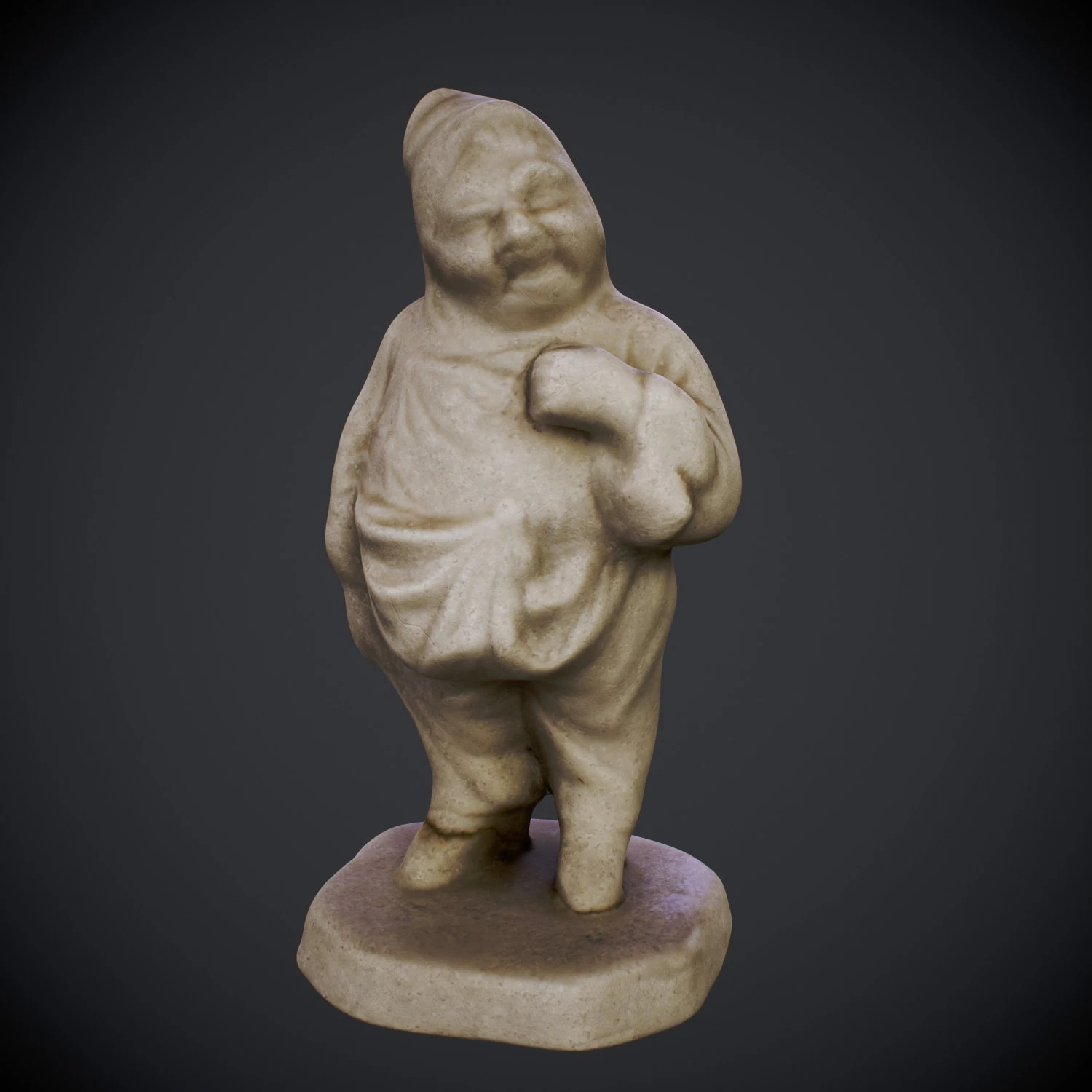 Gnome figurine 3D Model .c4d .max .obj .3ds .fbx .stl .blend
