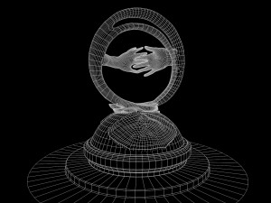 Sculpture in city 3D Model