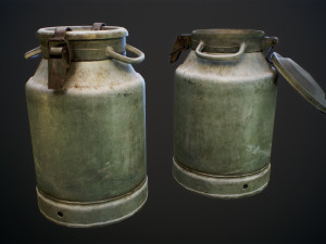 Milk can 40 3D मॉडल