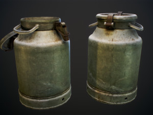 Milk can 40 3D मॉडल