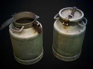 Milk can 40 3D मॉडल