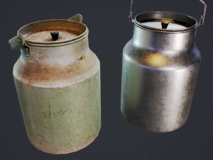 Milk can 10 3D Model