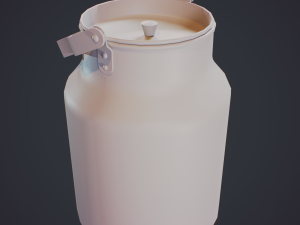 Milk can 10 3Dモデル