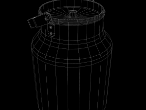 Milk can 10 3Dモデル
