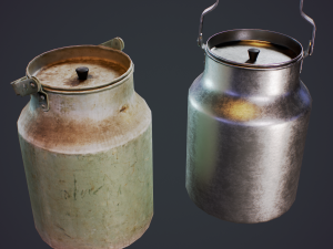 Milk can 10 3Dモデル