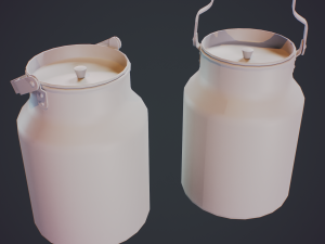 Milk can 10 3Dモデル