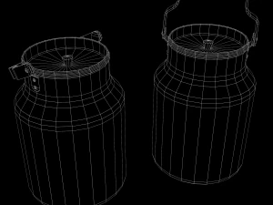 Milk can 10 3D Model