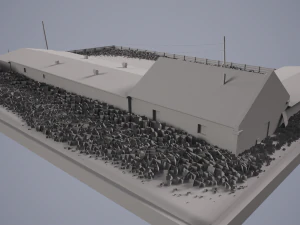 Azienda agricola Modello 3D