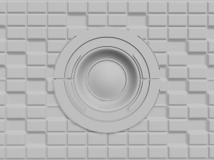 Wall of the spaceship 3D Model
