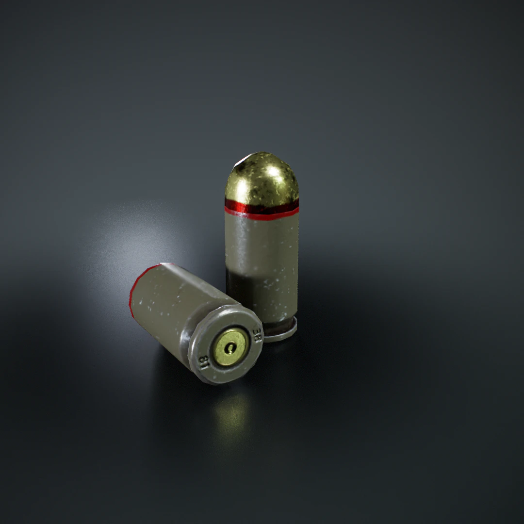 Bullet makarov 3D Model .c4d .max .obj .3ds .fbx .stl .blend 