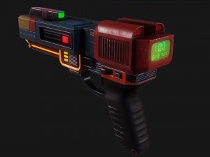 Sci-fi pistol SB-32 Model 3D