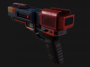 Sci-fi pistol SB-32 3D Model