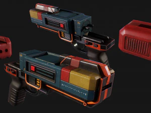 Sci-fi pistol SB-32 3D Model