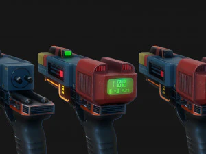 Sci-fi pistol SB-32 3D Model