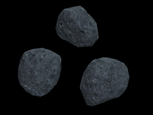 Asteroid low poly pack 3D 模型