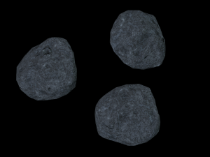 Asteroid low poly pack 3D Model