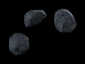 Asteroid low poly pack 3D Model