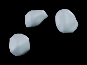 Asteroid low poly pack 3D Model