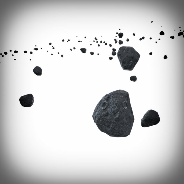 Asteroid fields animated 3D मॉडल .c4d .max .obj .3ds .fbx .stl .blend 