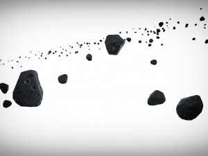 Asteroid fields animated 3D मॉडल