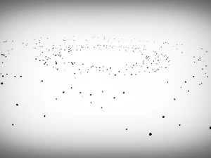 Campi di asteroidi animati Modello 3D