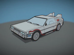 DeLorean DMC - 12 estilizados Modelo 3D