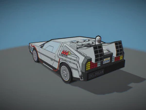 DeLorean DMC - 12 stylized 3D Model