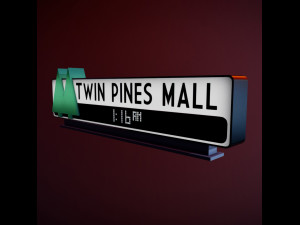 Twin Pines mall logo 3D 模型