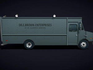 Doc Browns GMC Van 3D Model