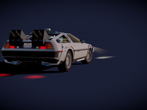 DeLorean DMC - 12 BTTF Model 3D