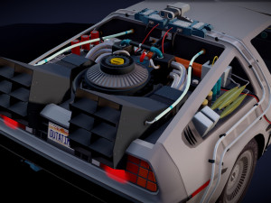 DeLorean DMC - 12 BTTF Model 3D