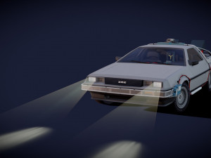 DeLorean DMC - 12 BTTF Model 3D