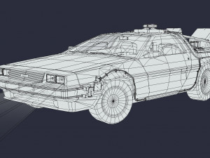 DeLorean DMC - 12 BTTF Model 3D