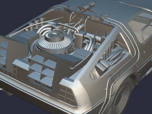 DeLorean DMC - 12 BTTF Model 3D