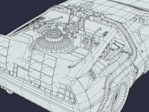 DeLorean DMC - 12 BTTF 3D Model