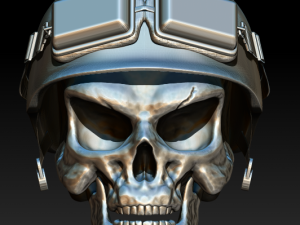 biker scull Model Cetak 3D