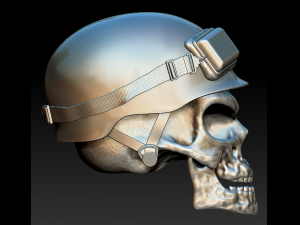 biker scull Model Cetak 3D