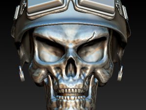 biker scull Model Cetak 3D