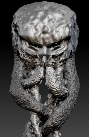 Cthulhu fork Modello di stampa 3D .c4d .max .obj .3ds .fbx .stl .blend 