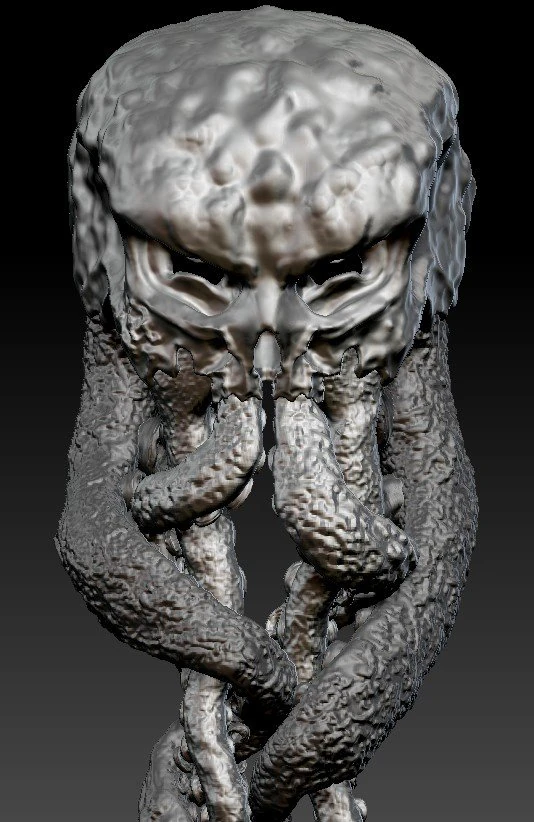 Cthulhu &ccedil;atalı 3D Baskı Modeli .c4d .max .obj .3ds .fbx .stl .blend 